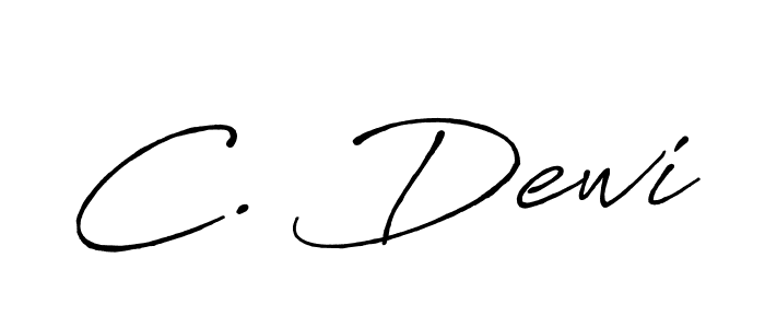 You should practise on your own different ways (Antro_Vectra_Bolder) to write your name (C. Dewi) in signature. don't let someone else do it for you. C. Dewi signature style 7 images and pictures png