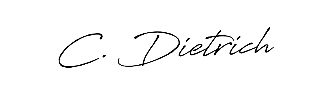 How to make C. Dietrich name signature. Use Antro_Vectra_Bolder style for creating short signs online. This is the latest handwritten sign. C. Dietrich signature style 7 images and pictures png