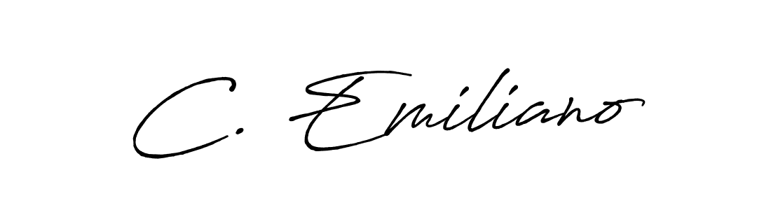 It looks lik you need a new signature style for name C. Emiliano. Design unique handwritten (Antro_Vectra_Bolder) signature with our free signature maker in just a few clicks. C. Emiliano signature style 7 images and pictures png