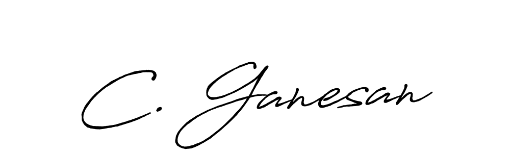 Also You can easily find your signature by using the search form. We will create C. Ganesan name handwritten signature images for you free of cost using Antro_Vectra_Bolder sign style. C. Ganesan signature style 7 images and pictures png