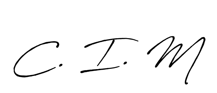 C. I. M stylish signature style. Best Handwritten Sign (Antro_Vectra_Bolder) for my name. Handwritten Signature Collection Ideas for my name C. I. M. C. I. M signature style 7 images and pictures png