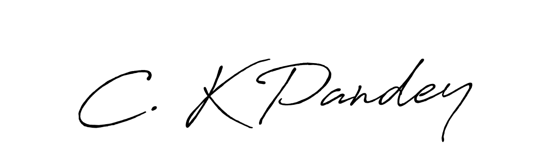 Also we have C. K Pandey name is the best signature style. Create professional handwritten signature collection using Antro_Vectra_Bolder autograph style. C. K Pandey signature style 7 images and pictures png