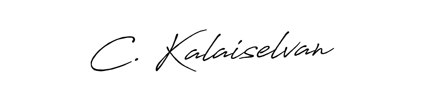 How to make C. Kalaiselvan signature? Antro_Vectra_Bolder is a professional autograph style. Create handwritten signature for C. Kalaiselvan name. C. Kalaiselvan signature style 7 images and pictures png