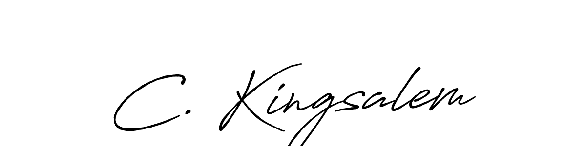 It looks lik you need a new signature style for name C. Kingsalem. Design unique handwritten (Antro_Vectra_Bolder) signature with our free signature maker in just a few clicks. C. Kingsalem signature style 7 images and pictures png