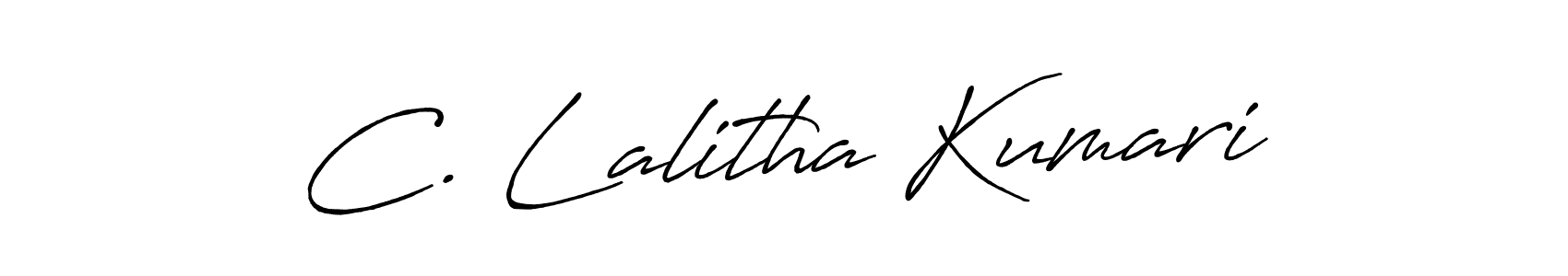 Use a signature maker to create a handwritten signature online. With this signature software, you can design (Antro_Vectra_Bolder) your own signature for name C. Lalitha Kumari. C. Lalitha Kumari signature style 7 images and pictures png