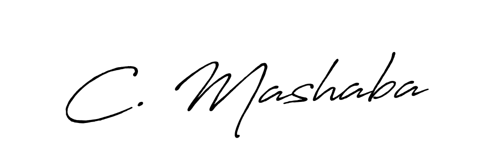 Also You can easily find your signature by using the search form. We will create C. Mashaba name handwritten signature images for you free of cost using Antro_Vectra_Bolder sign style. C. Mashaba signature style 7 images and pictures png