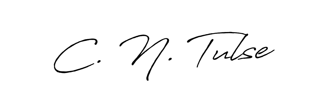 Also we have C. N. Tulse name is the best signature style. Create professional handwritten signature collection using Antro_Vectra_Bolder autograph style. C. N. Tulse signature style 7 images and pictures png