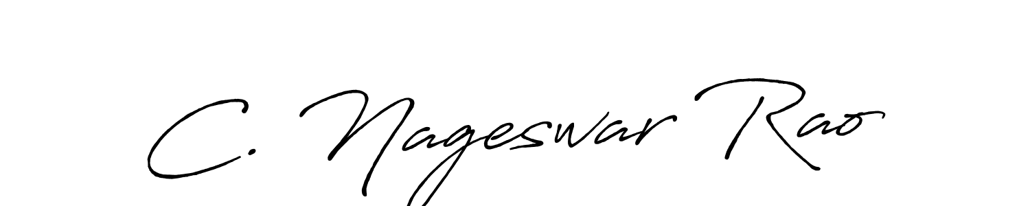 Design your own signature with our free online signature maker. With this signature software, you can create a handwritten (Antro_Vectra_Bolder) signature for name C. Nageswar Rao. C. Nageswar Rao signature style 7 images and pictures png