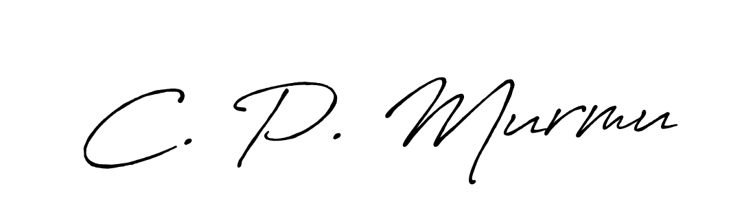 if you are searching for the best signature style for your name C. P. Murmu. so please give up your signature search. here we have designed multiple signature styles  using Antro_Vectra_Bolder. C. P. Murmu signature style 7 images and pictures png