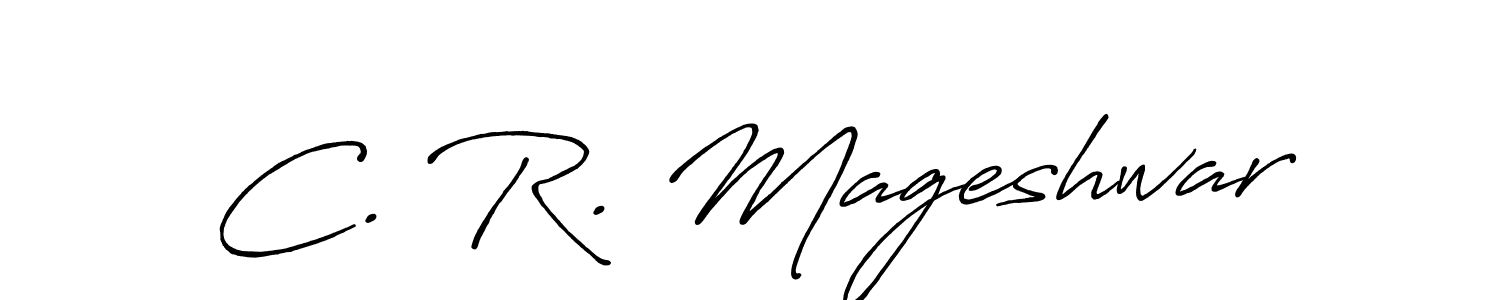 Similarly Antro_Vectra_Bolder is the best handwritten signature design. Signature creator online .You can use it as an online autograph creator for name C. R. Mageshwar. C. R. Mageshwar signature style 7 images and pictures png