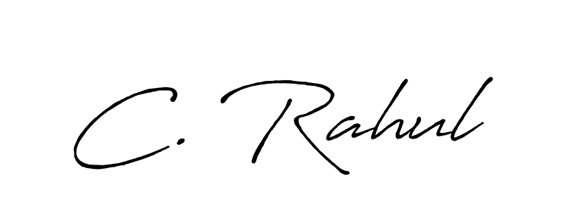 Make a beautiful signature design for name C. Rahul. With this signature (Antro_Vectra_Bolder) style, you can create a handwritten signature for free. C. Rahul signature style 7 images and pictures png