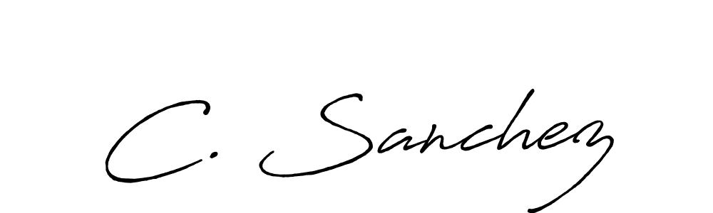 Also we have C. Sanchez name is the best signature style. Create professional handwritten signature collection using Antro_Vectra_Bolder autograph style. C. Sanchez signature style 7 images and pictures png