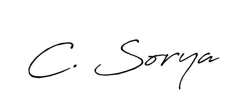 Similarly Antro_Vectra_Bolder is the best handwritten signature design. Signature creator online .You can use it as an online autograph creator for name C. Sorya. C. Sorya signature style 7 images and pictures png