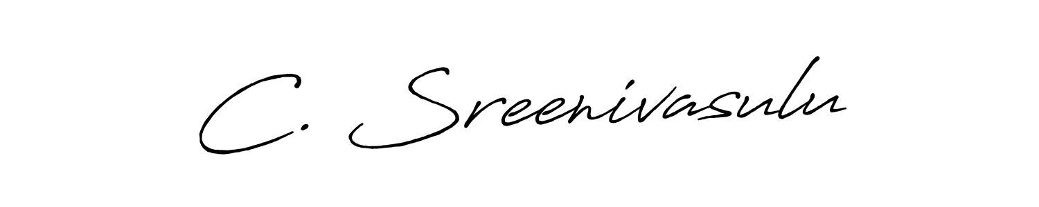 Also we have C. Sreenivasulu name is the best signature style. Create professional handwritten signature collection using Antro_Vectra_Bolder autograph style. C. Sreenivasulu signature style 7 images and pictures png