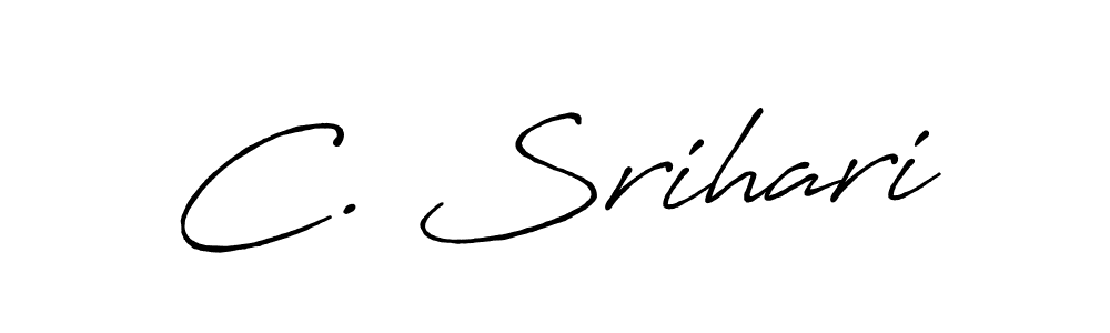 Make a beautiful signature design for name C. Srihari. With this signature (Antro_Vectra_Bolder) style, you can create a handwritten signature for free. C. Srihari signature style 7 images and pictures png