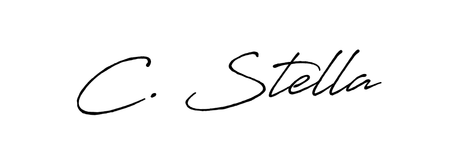How to make C. Stella signature? Antro_Vectra_Bolder is a professional autograph style. Create handwritten signature for C. Stella name. C. Stella signature style 7 images and pictures png