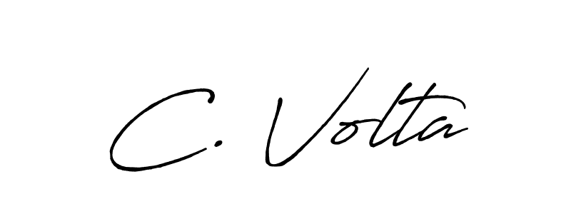 Also You can easily find your signature by using the search form. We will create C. Volta name handwritten signature images for you free of cost using Antro_Vectra_Bolder sign style. C. Volta signature style 7 images and pictures png