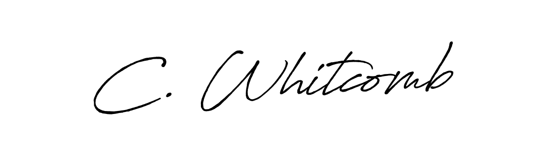 Also You can easily find your signature by using the search form. We will create C. Whitcomb name handwritten signature images for you free of cost using Antro_Vectra_Bolder sign style. C. Whitcomb signature style 7 images and pictures png