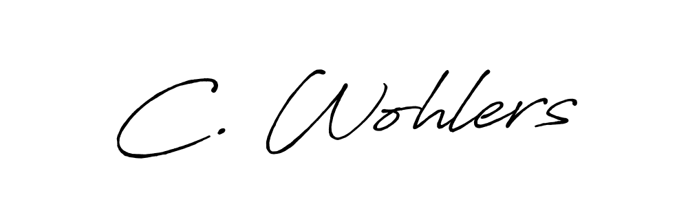 How to make C. Wohlers signature? Antro_Vectra_Bolder is a professional autograph style. Create handwritten signature for C. Wohlers name. C. Wohlers signature style 7 images and pictures png