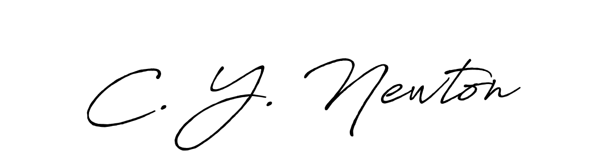 Make a beautiful signature design for name C. Y. Newton. Use this online signature maker to create a handwritten signature for free. C. Y. Newton signature style 7 images and pictures png