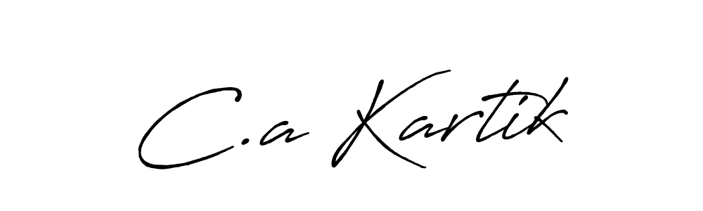 Make a beautiful signature design for name C.a Kartik. Use this online signature maker to create a handwritten signature for free. C.a Kartik signature style 7 images and pictures png