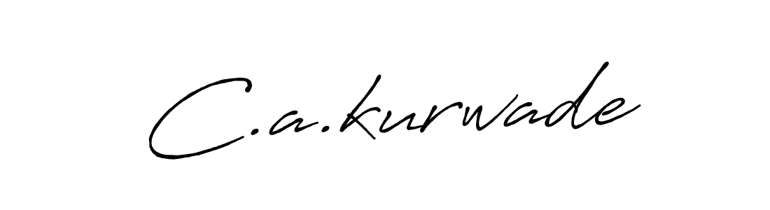 Also we have C.a.kurwade name is the best signature style. Create professional handwritten signature collection using Antro_Vectra_Bolder autograph style. C.a.kurwade signature style 7 images and pictures png