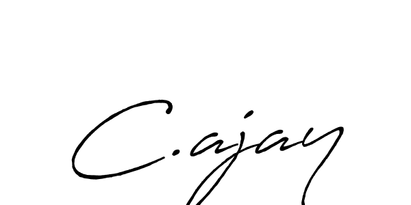 Make a beautiful signature design for name C.ajay. With this signature (Antro_Vectra_Bolder) style, you can create a handwritten signature for free. C.ajay signature style 7 images and pictures png