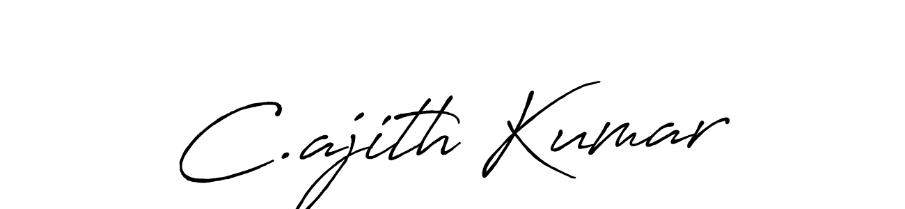 Make a beautiful signature design for name C.ajith Kumar. With this signature (Antro_Vectra_Bolder) style, you can create a handwritten signature for free. C.ajith Kumar signature style 7 images and pictures png