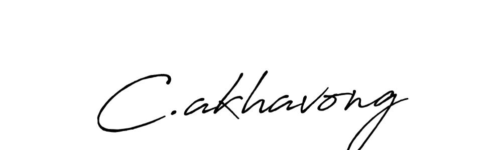 C.akhavong stylish signature style. Best Handwritten Sign (Antro_Vectra_Bolder) for my name. Handwritten Signature Collection Ideas for my name C.akhavong. C.akhavong signature style 7 images and pictures png