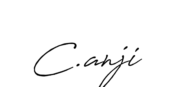 Make a beautiful signature design for name C.anji. With this signature (Antro_Vectra_Bolder) style, you can create a handwritten signature for free. C.anji signature style 7 images and pictures png