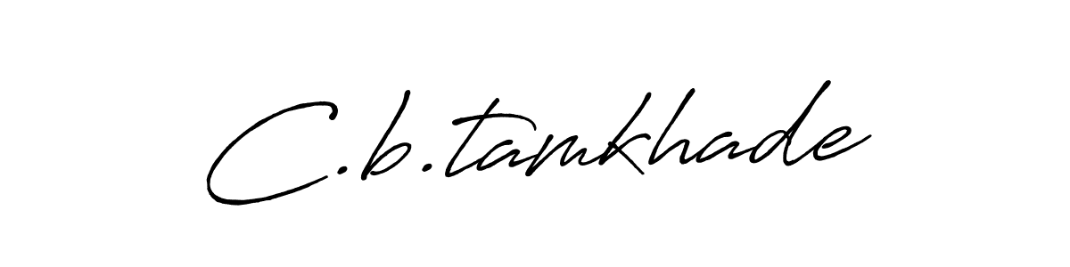 Design your own signature with our free online signature maker. With this signature software, you can create a handwritten (Antro_Vectra_Bolder) signature for name C.b.tamkhade. C.b.tamkhade signature style 7 images and pictures png