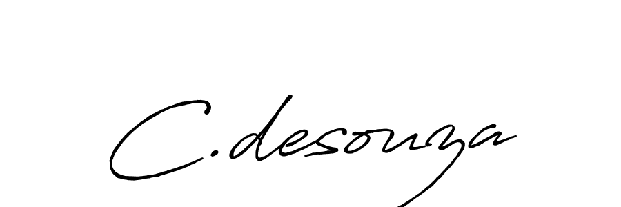 How to make C.desouza signature? Antro_Vectra_Bolder is a professional autograph style. Create handwritten signature for C.desouza name. C.desouza signature style 7 images and pictures png