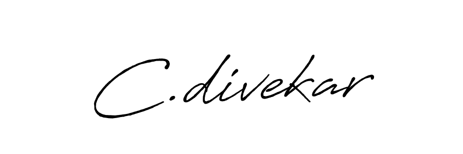 Also You can easily find your signature by using the search form. We will create C.divekar name handwritten signature images for you free of cost using Antro_Vectra_Bolder sign style. C.divekar signature style 7 images and pictures png