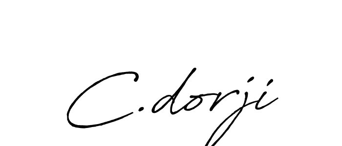 C.dorji stylish signature style. Best Handwritten Sign (Antro_Vectra_Bolder) for my name. Handwritten Signature Collection Ideas for my name C.dorji. C.dorji signature style 7 images and pictures png