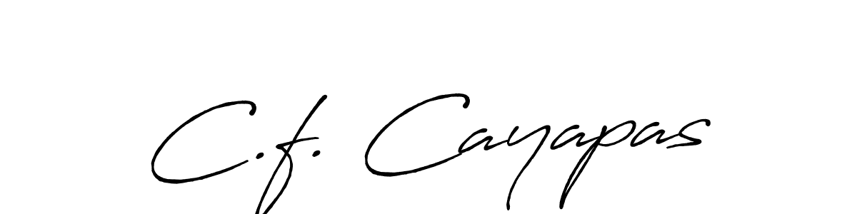 How to Draw C.f. Cayapas signature style? Antro_Vectra_Bolder is a latest design signature styles for name C.f. Cayapas. C.f. Cayapas signature style 7 images and pictures png