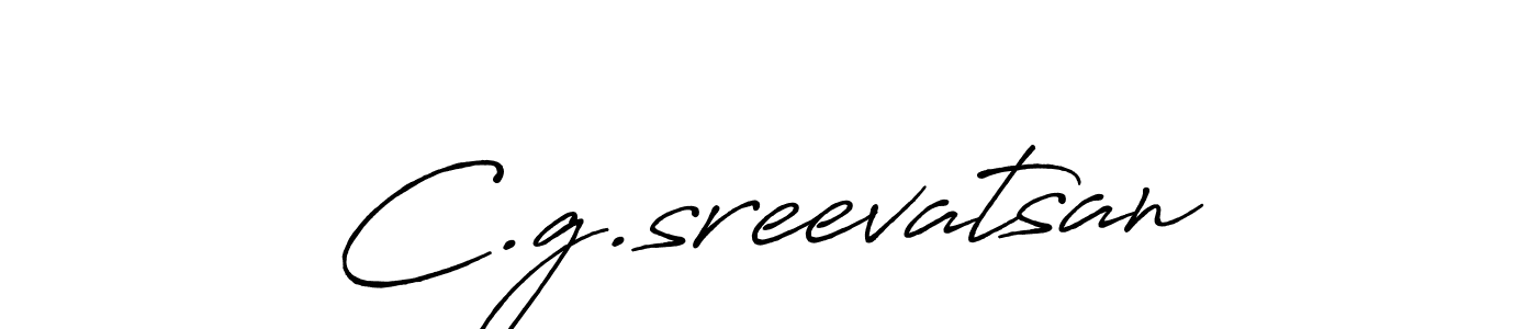 Create a beautiful signature design for name C.g.sreevatsan. With this signature (Antro_Vectra_Bolder) fonts, you can make a handwritten signature for free. C.g.sreevatsan signature style 7 images and pictures png