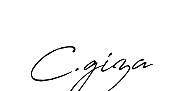 Make a beautiful signature design for name C.giza. With this signature (Antro_Vectra_Bolder) style, you can create a handwritten signature for free. C.giza signature style 7 images and pictures png
