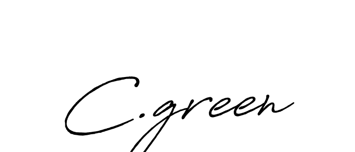 C.green stylish signature style. Best Handwritten Sign (Antro_Vectra_Bolder) for my name. Handwritten Signature Collection Ideas for my name C.green. C.green signature style 7 images and pictures png