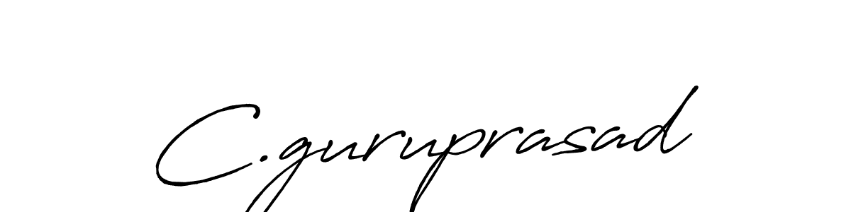 Make a beautiful signature design for name C.guruprasad. With this signature (Antro_Vectra_Bolder) style, you can create a handwritten signature for free. C.guruprasad signature style 7 images and pictures png