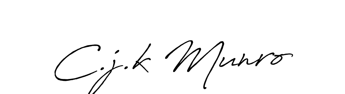 if you are searching for the best signature style for your name C.j.k Munro. so please give up your signature search. here we have designed multiple signature styles  using Antro_Vectra_Bolder. C.j.k Munro signature style 7 images and pictures png