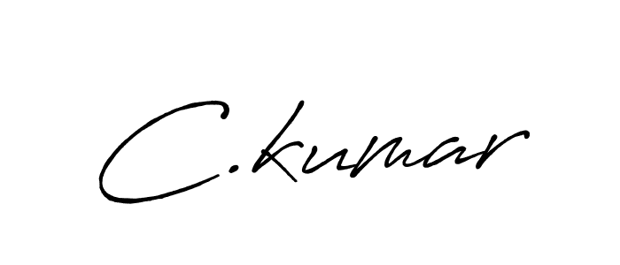 Make a beautiful signature design for name C.kumar. With this signature (Antro_Vectra_Bolder) style, you can create a handwritten signature for free. C.kumar signature style 7 images and pictures png