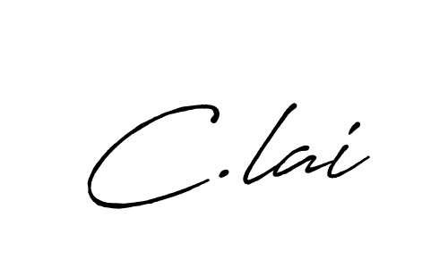 You should practise on your own different ways (Antro_Vectra_Bolder) to write your name (C.lai) in signature. don't let someone else do it for you. C.lai signature style 7 images and pictures png