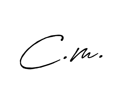 It looks lik you need a new signature style for name C.m.. Design unique handwritten (Antro_Vectra_Bolder) signature with our free signature maker in just a few clicks. C.m. signature style 7 images and pictures png