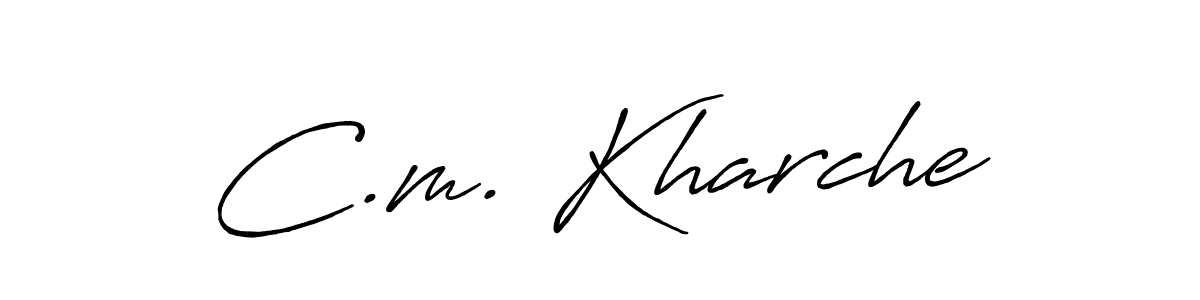 You can use this online signature creator to create a handwritten signature for the name C.m. Kharche. This is the best online autograph maker. C.m. Kharche signature style 7 images and pictures png