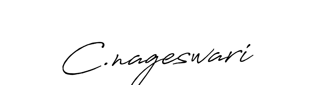 Use a signature maker to create a handwritten signature online. With this signature software, you can design (Antro_Vectra_Bolder) your own signature for name C.nageswari. C.nageswari signature style 7 images and pictures png