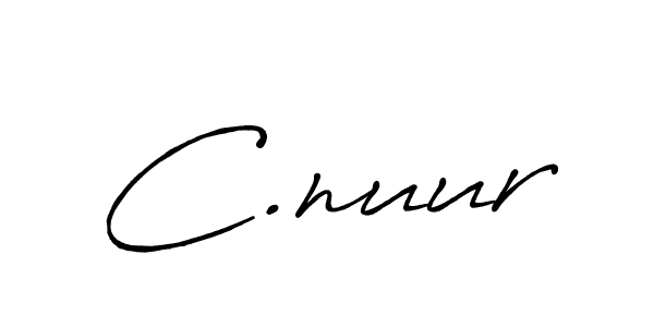 You should practise on your own different ways (Antro_Vectra_Bolder) to write your name (C.nuur) in signature. don't let someone else do it for you. C.nuur signature style 7 images and pictures png