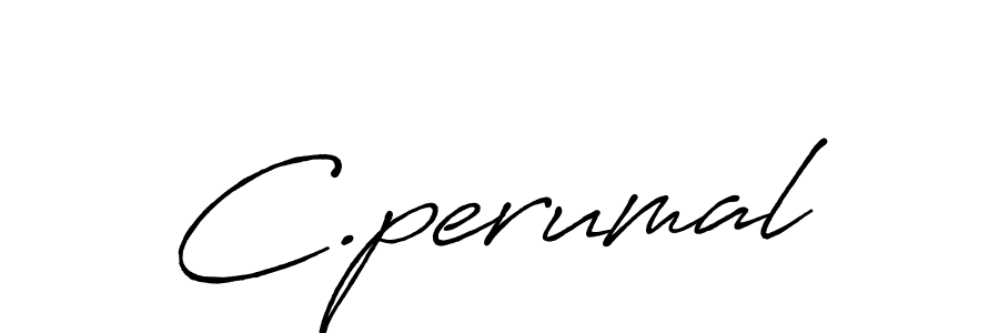 Create a beautiful signature design for name C.perumal. With this signature (Antro_Vectra_Bolder) fonts, you can make a handwritten signature for free. C.perumal signature style 7 images and pictures png