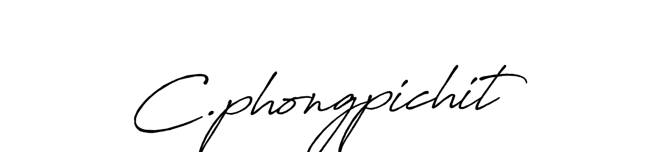 Design your own signature with our free online signature maker. With this signature software, you can create a handwritten (Antro_Vectra_Bolder) signature for name C.phongpichit. C.phongpichit signature style 7 images and pictures png