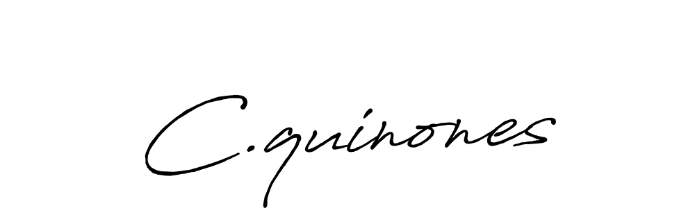 Design your own signature with our free online signature maker. With this signature software, you can create a handwritten (Antro_Vectra_Bolder) signature for name C.quinones. C.quinones signature style 7 images and pictures png