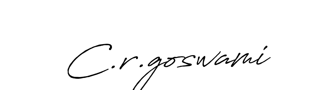 Use a signature maker to create a handwritten signature online. With this signature software, you can design (Antro_Vectra_Bolder) your own signature for name C.r.goswami. C.r.goswami signature style 7 images and pictures png
